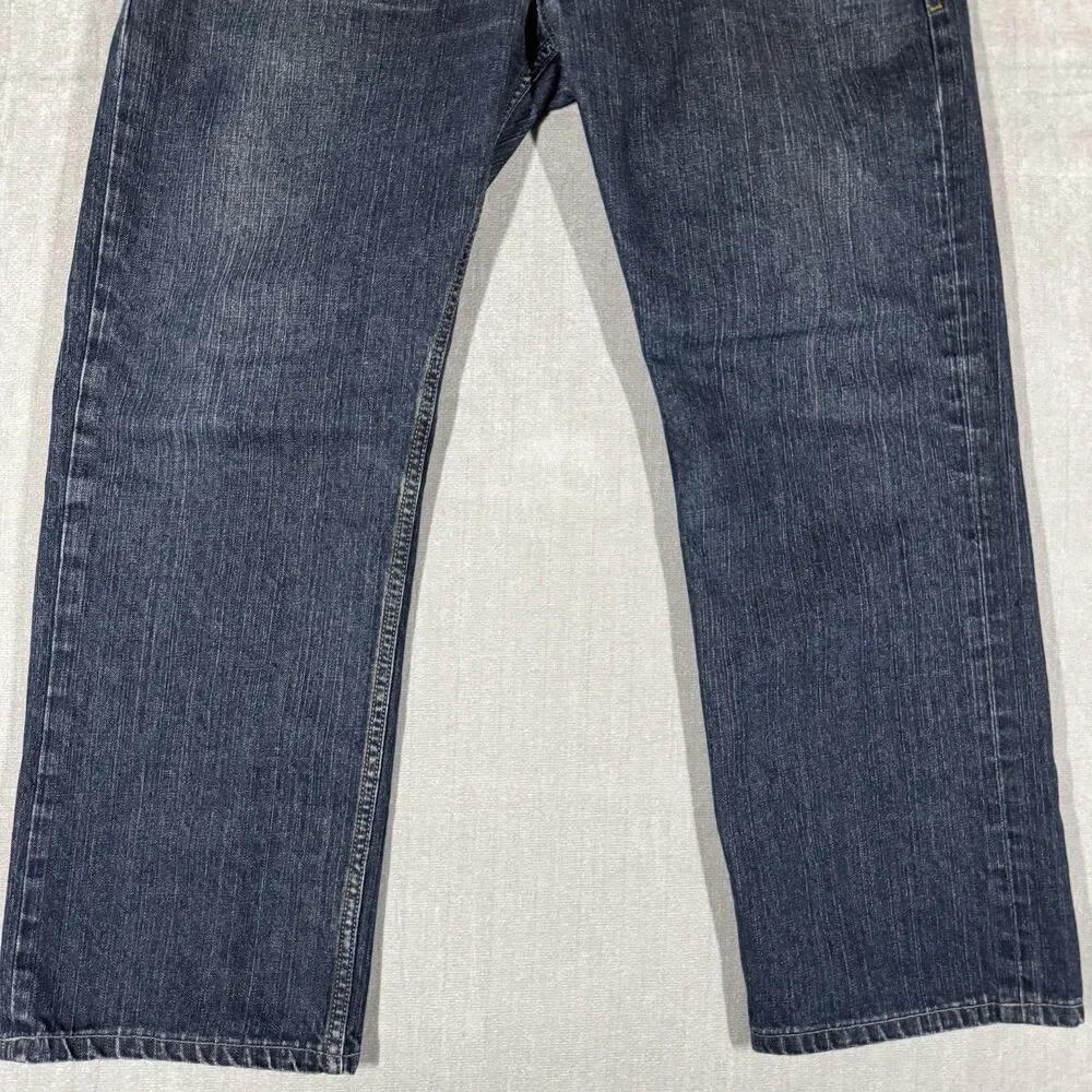 DIESEL Larkee Mens Jeans Dark Wash Denim Regular Straight Size W36 L27 *ALTERED*